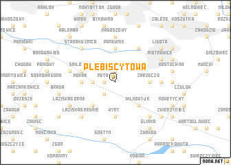 map of Plebiscytowa