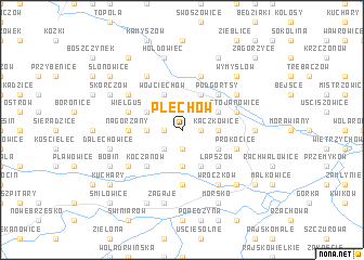 map of Plechów