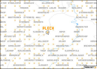 map of Plech