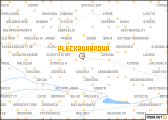 map of Plecka Dąbrowa