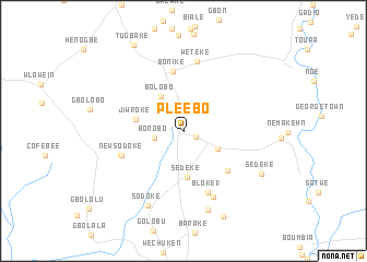 map of Pleebo