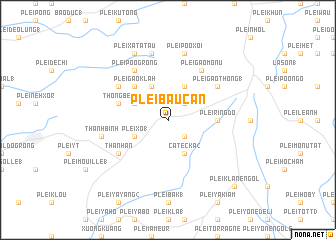 map of Plei Bau Can