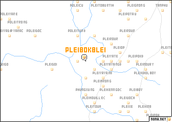 map of Plei Bok Blei