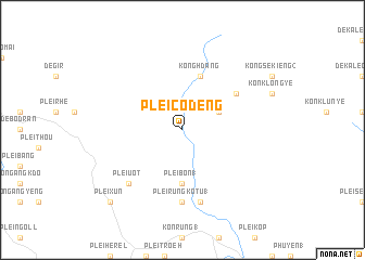 map of Plei Cô Deng