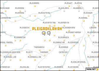 map of Plei Gao Klăh
