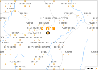 map of Plei Gơl