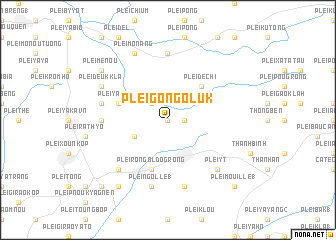 map of Plei Gông Oluk