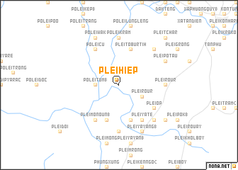 map of Plei Hiep