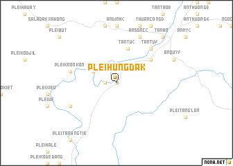 map of Plei Hưng Dak