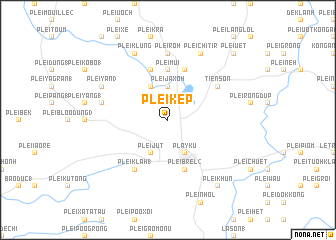 map of Plei Kêp