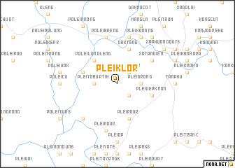 map of Plei Klor