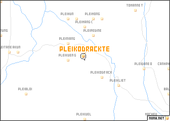 map of Plei Kodrack Té