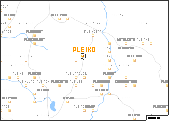 map of Plei Kô