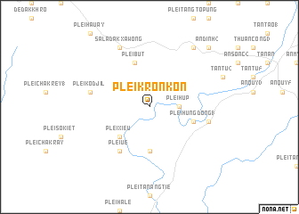 map of Plei Kron Kon
