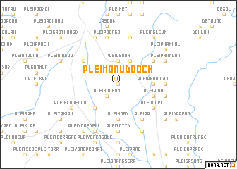 map of Plei Mơnu Dooch