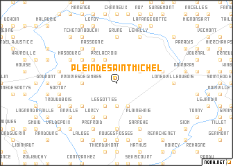 map of Plein de Saint-Michel