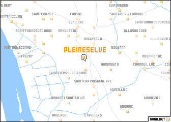 map of Pleine-Selve