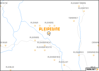 map of Plei Pédine