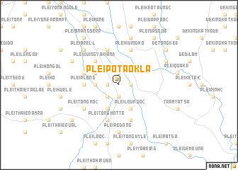 map of Plei Pơtao Kla