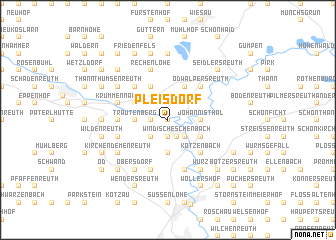 map of Pleisdorf