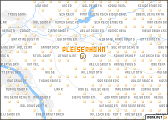 map of Pleiserhohn