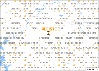 map of Plěiště