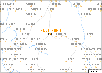 map of Plei Ta Uân