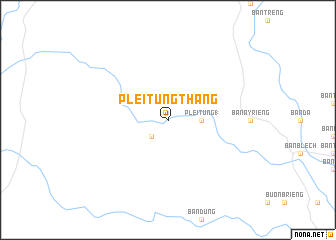 map of Plei Tung Thang