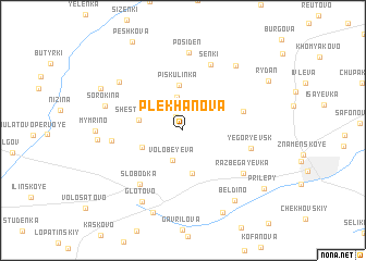 map of Plekhanova