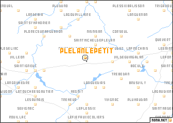 map of Plélan-le-Petit