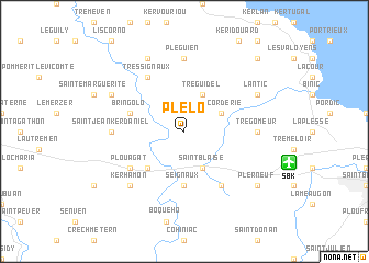 map of Plélo