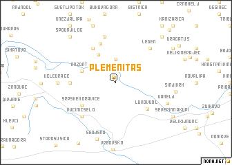 map of Plemenitaš