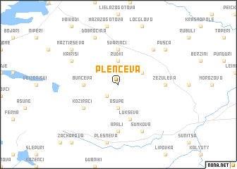 map of Plenčeva