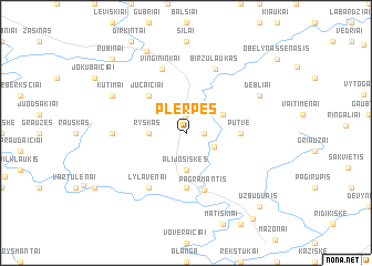 map of Plerpės