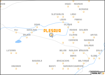 map of Plešava