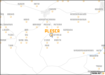 map of Pleşca