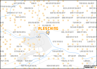 map of Plesching