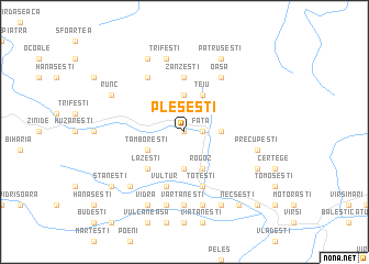map of Pleşeşti