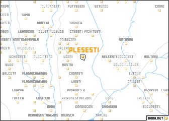 map of Pleşeşti