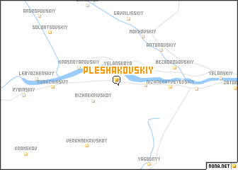 map of Pleshakovskiy