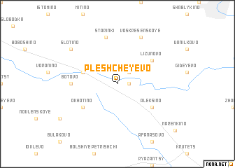 map of Pleshcheyevo