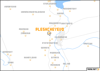 map of Pleshcheyevo