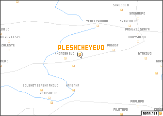 map of Pleshcheyevo