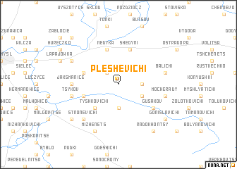 map of Pleshevichi