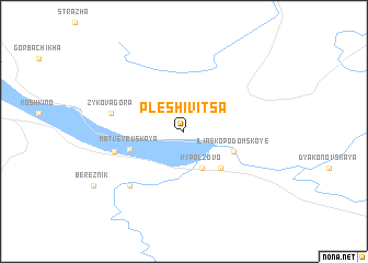 map of Pleshivitsa