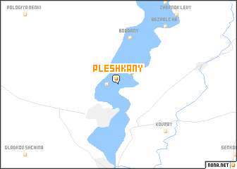 map of Pleshkany