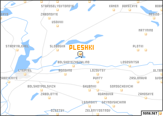 map of Pleshki