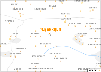 map of Pleshkova