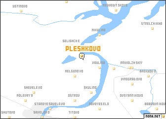 map of Pleshkovo