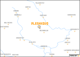 map of Pleshkovo